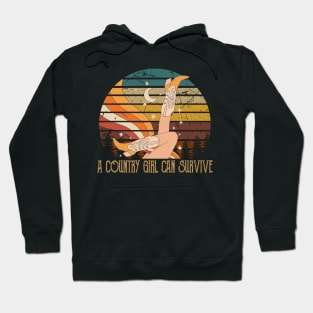 A Country Girl Can Survive Funny Boot Cowgirl Hoodie